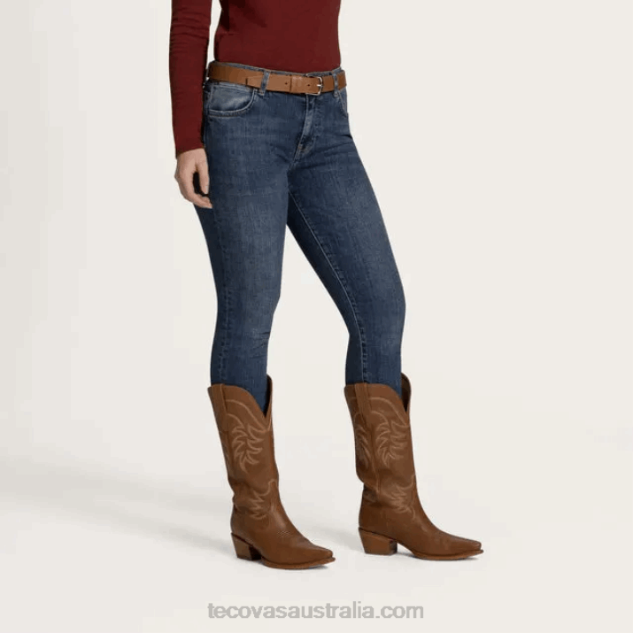 Women River Blue High-Rise Skinny Jean Tecovas 62NN168