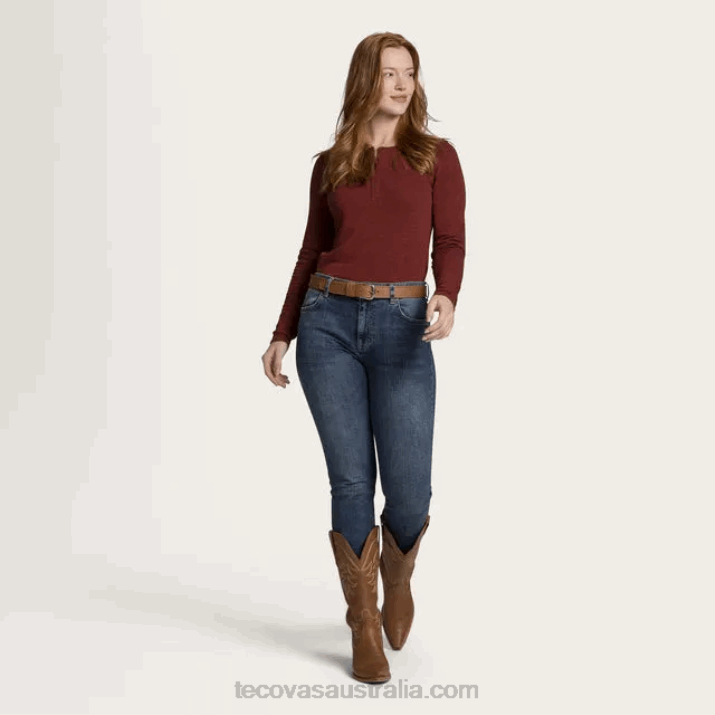 Women River Blue High-Rise Skinny Jean Tecovas 62NN168