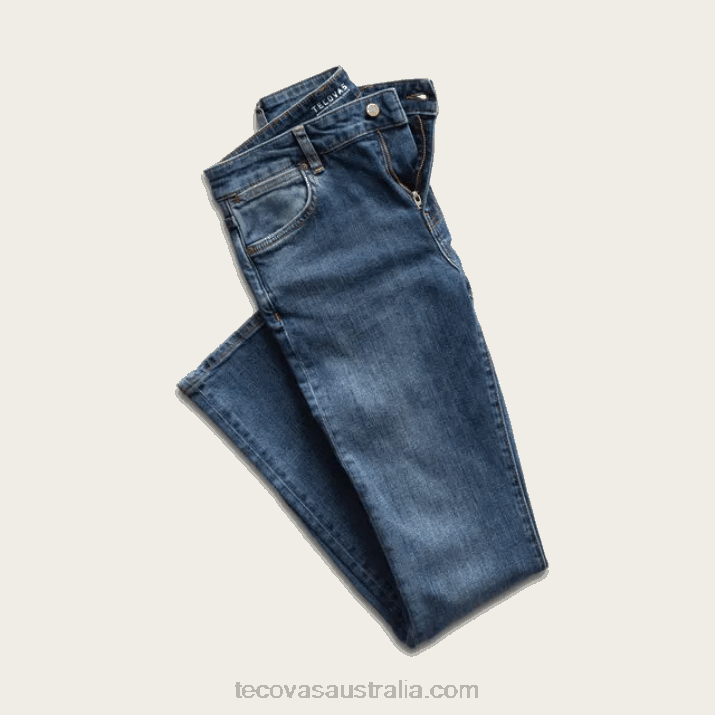Women River Blue High-Rise Straight Jean Tecovas 62NN167