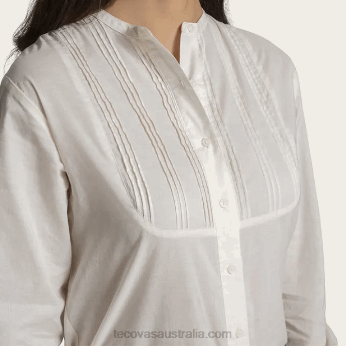Women Bone Solid Button Down Tecovas 62NN152
