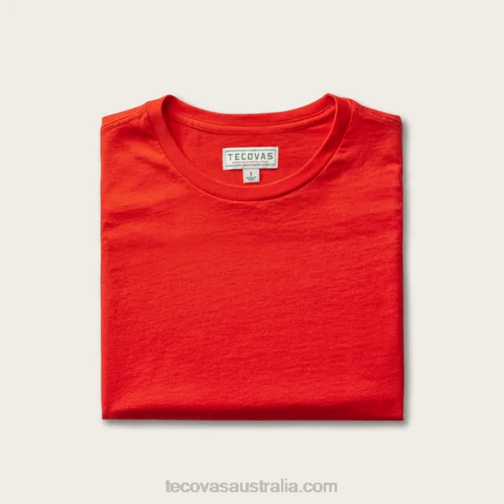 Women Red Orange Muscle Tank Tecovas 62NN148