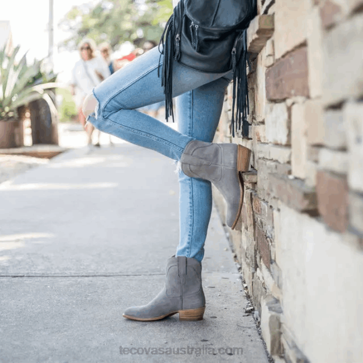 Women Gray Suede The Lucy Tecovas 62NN143