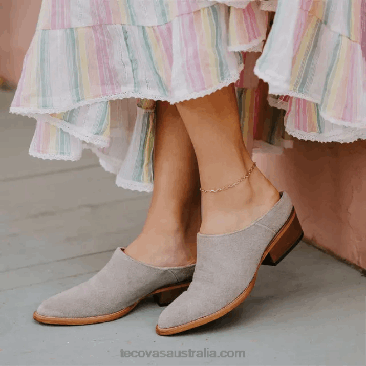 Women Gray Suede The Sophie Tecovas 62NN136